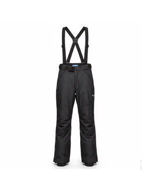 Columbia Mens Black Snow Pants W/Suspenders Insulated Waterproof Outdoor Sz XLT